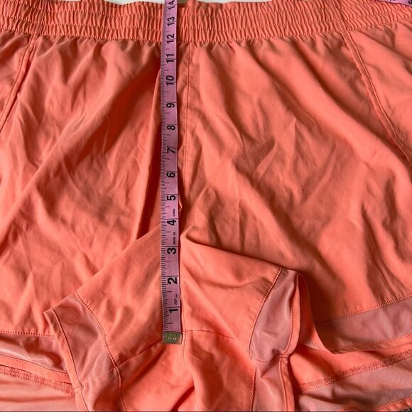 ATHLETA Plus Size Mesh Racer Run 4” Island Coral Breathable Short - Picture 8 of 12